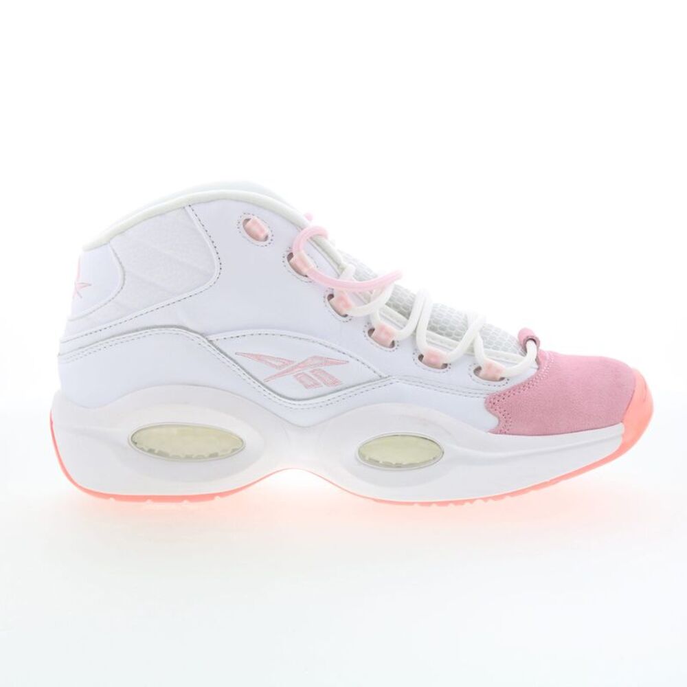 Reebok Mens Question Mid White Shoes (NWT)